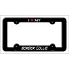 Border Collie Metal License Plate Frame