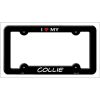 Collie Metal License Plate Frame