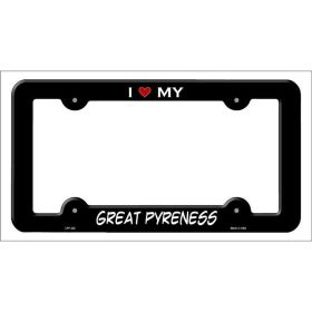 Great Pyrenees Metal License Plate Frame