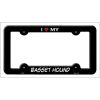 Basset Hound Metal License Plate Frame