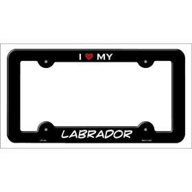 Labrador Retriever Metal License Plate Frame