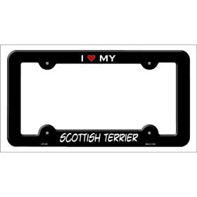 Scottish Terrier Metal License Plate Frame