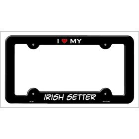 Irish Setter Metal License Plate Frame
