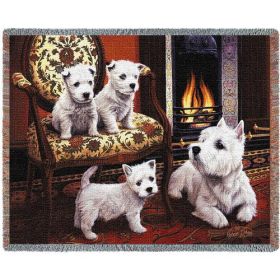 West Highland White Terrier - Cotton Woven Blanket