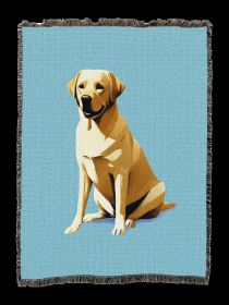 Labrador Retriever - Yellow 1 - Cotton Woven Thrpw