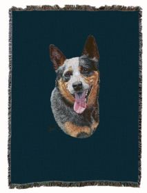 Australian Cattle Dog Cotton Woven Throw