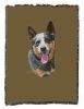 Australian Cattle Dog Cotton Woven Throw
