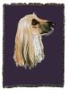 Afghan Hound Cotton Woven Throw