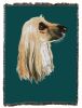 Afghan Hound Cotton Woven Throw