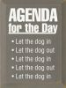 Agenda for the Day