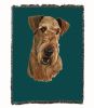 Airedale Terrier Cotton Woven Throw