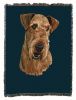 Airedale Terrier Cotton Woven Throw