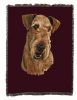 Airedale Terrier Cotton Woven Throw