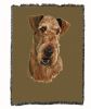 Airedale Terrier Cotton Woven Throw