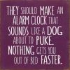 They should make an alarm clock ...