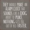 They should make an alarm clock ...