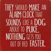 They should make an alarm clock ...