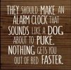 They should make an alarm clock ...