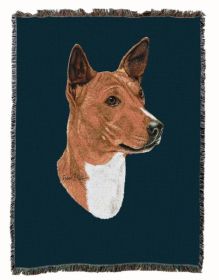 Basenji Cotton Woven Throw