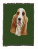 Basset Hound Cotton Woven Throw