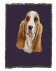 Basset Hound Cotton Woven Throw