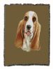 Basset Hound Cotton Woven Throw