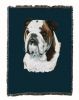 Bulldog Cotton Woven Throw