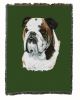 Bulldog Cotton Woven Throw