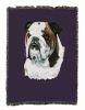 Bulldog Cotton Woven Throw