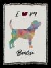 Beagle Splash Cotton Woven Throw