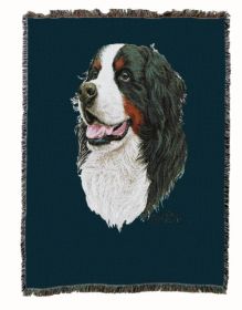 Bernese Mountain Dog 1 Cotton Woven Throw