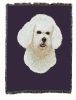 Bichon Frise Cotton Woven Throw