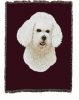 Bichon Frise Cotton Woven Throw
