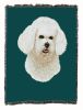 Bichon Frise Cotton Woven Throw