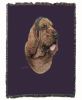 Bloodhound Cotton Woven Throw