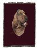 Bloodhound Cotton Woven Throw