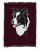 Border Collie Cotton Woven Throw