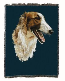 Borzoi Cotton Woven Throw