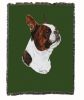 Boston Terrier - Brown - Cotton Woven Throw