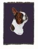 Boston Terrier - Brown - Cotton Woven Throw