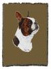 Boston Terrier - Brown - Cotton Woven Throw