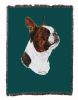 Boston Terrier - Brown - Cotton Woven Throw