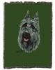 Bouvier Des Flandres Cotton Woven Throw