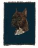 Boxer Brindle Cotton Woven Throw