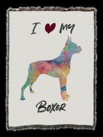 Boxer Splash Cotton Woven Throw