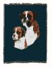 Boxer with Puppy Cotton Woven Throw