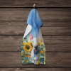 Bull Terrier 1 in Sunflowers Kitchen Towel