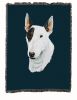 Bull Terrier Cotton Woven Throw