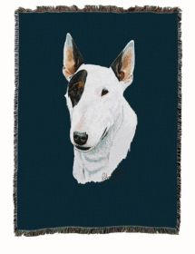 Bull Terrier Cotton Woven Throw