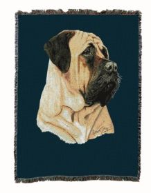 Bullmastiff Cotton Woven Throw